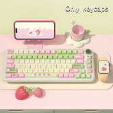 MDA Profile 138-Key Keycap Set - Strawberry Milk Bunny Theme